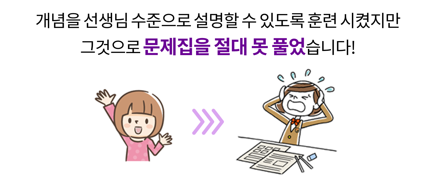 수피온-개념을 설명할 수 있도록 훈련 시켜도 문제를 못 푼다